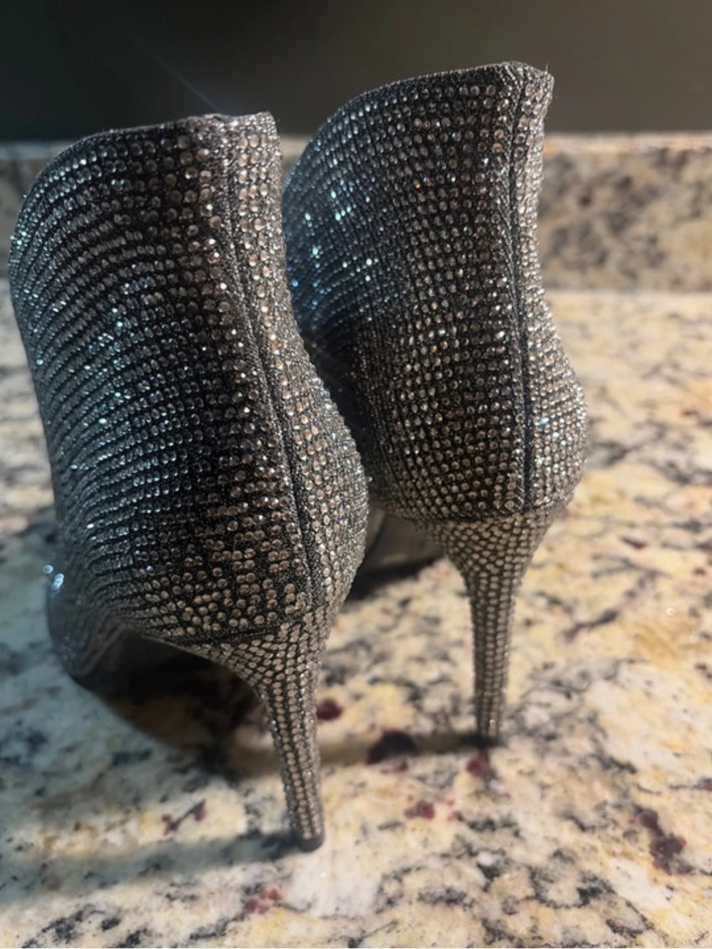 JESSICA SIMPSON♦️GLITTER GABOR RHINESTONES BOOT - Picture 9 of 14